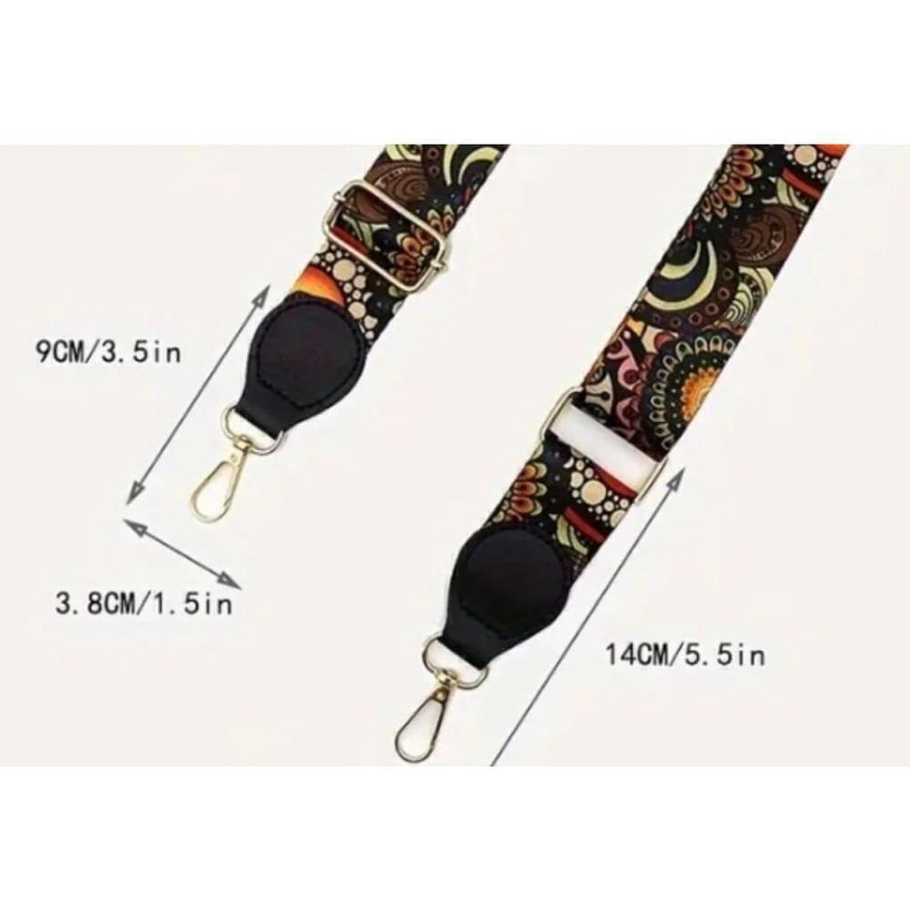 Geometric Pattern Adjustable Purse Strap - Picture 7 of 7